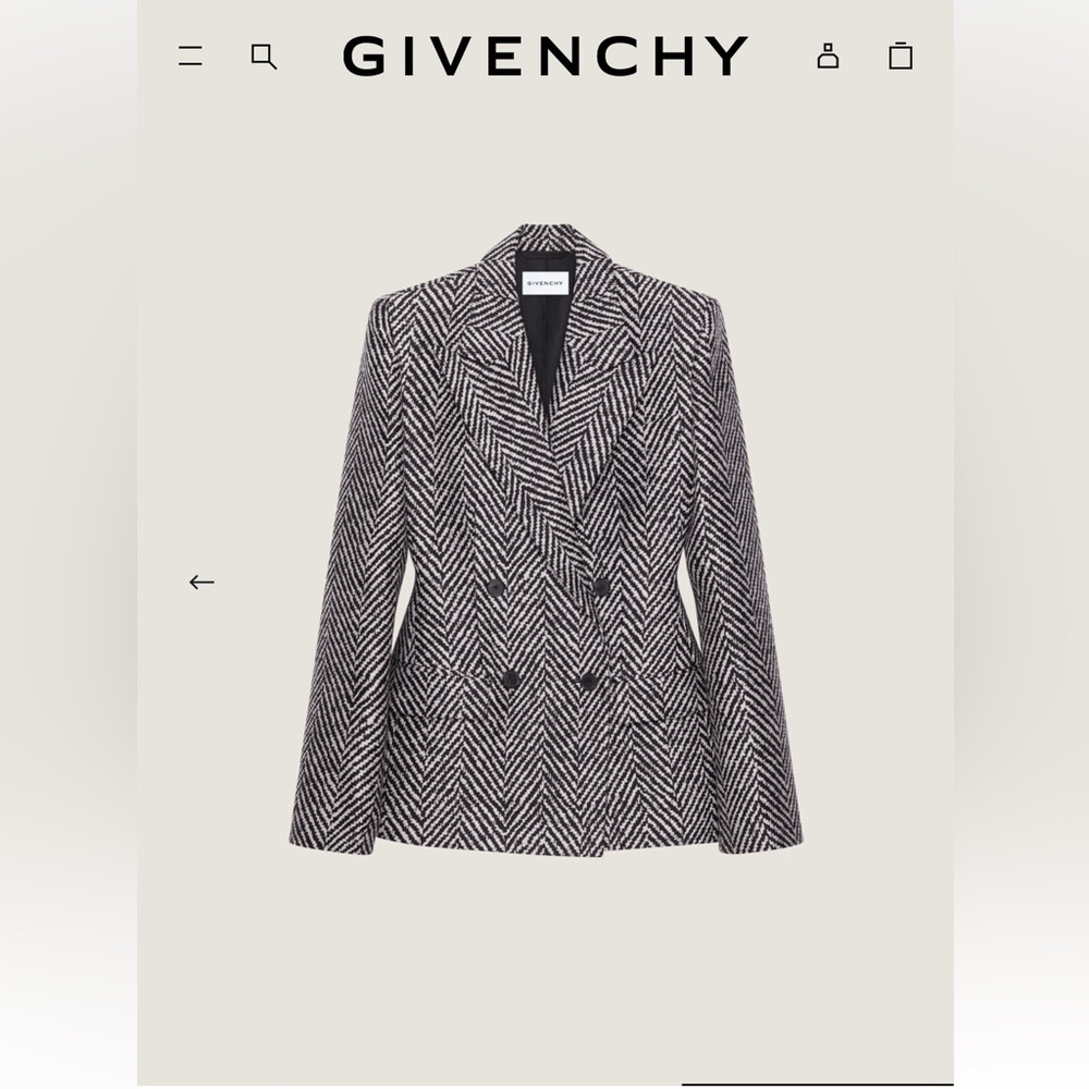 NWT Givenchy Wool Blazer 40 Winter 2025